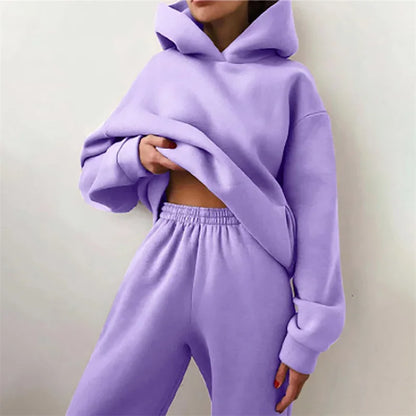 Two Pieces Oversized Women's Tracksuit Suit