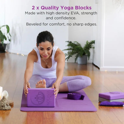 Yoga Sets Includes Mat Blocks Strap More