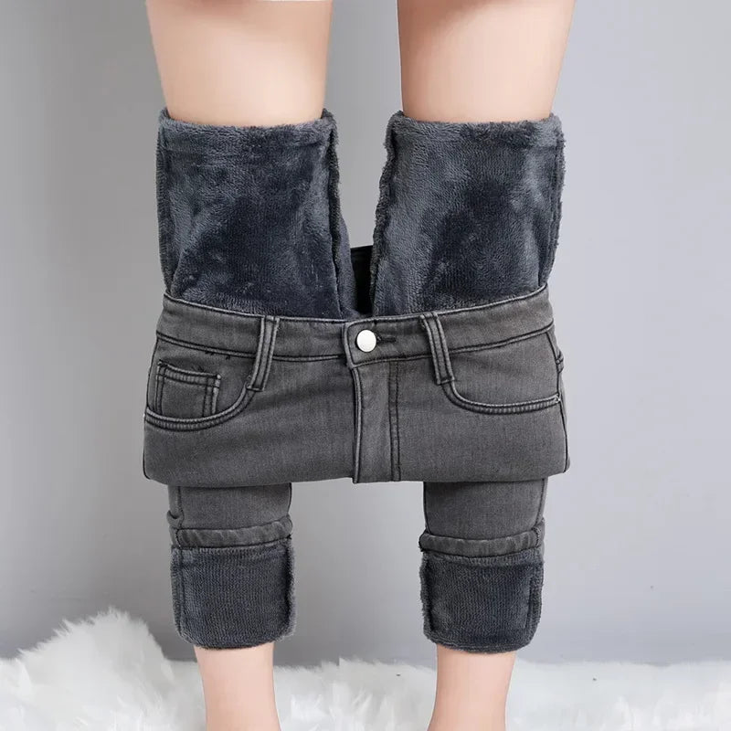 Women Thermal Skinny Jeans