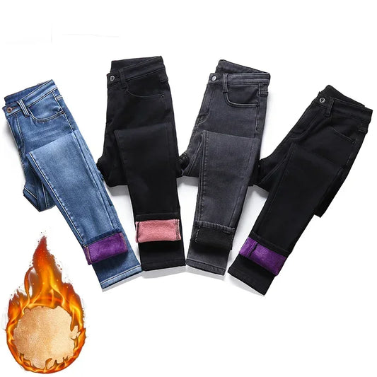 Women Thermal Skinny Jeans