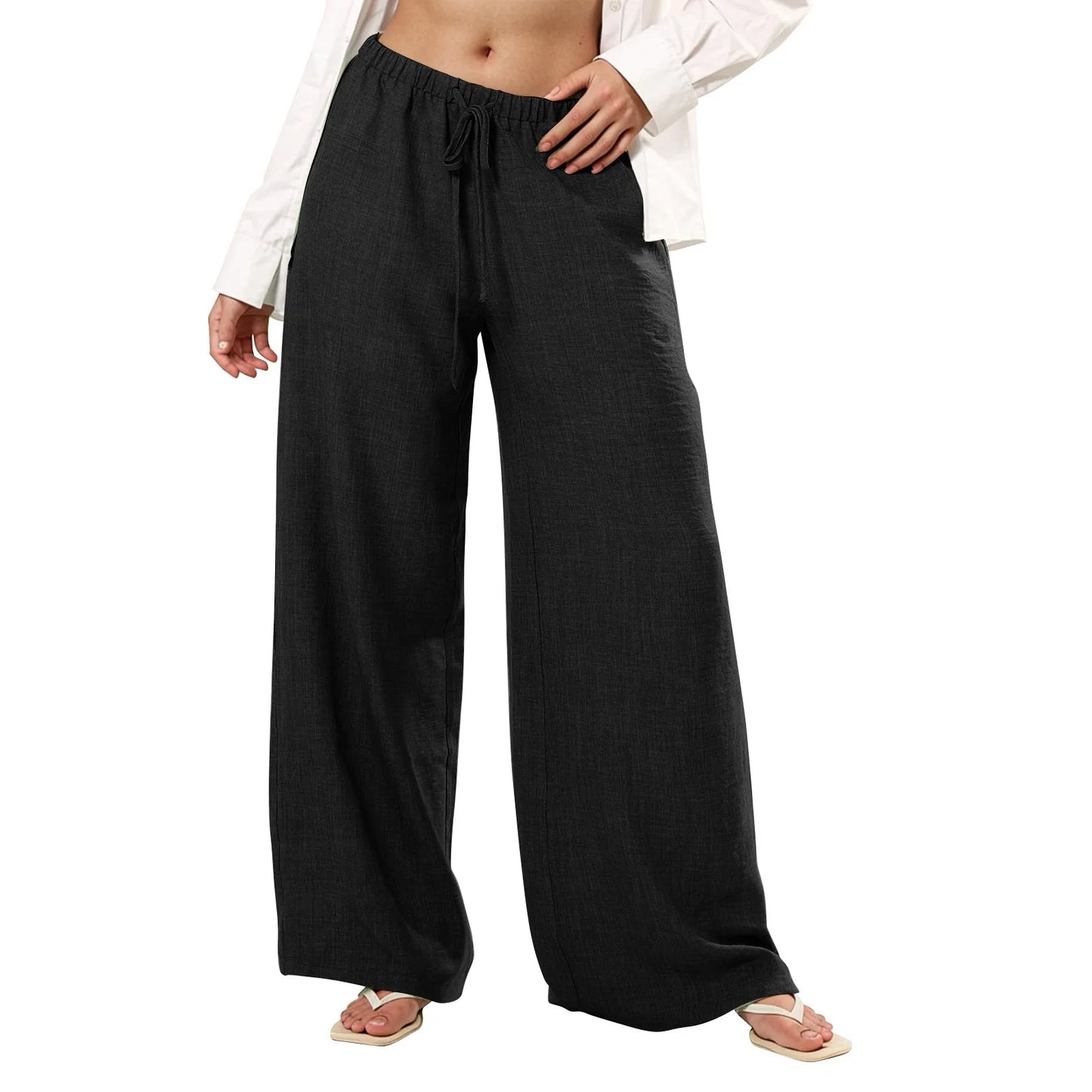 Casual Wide Leg Trousers