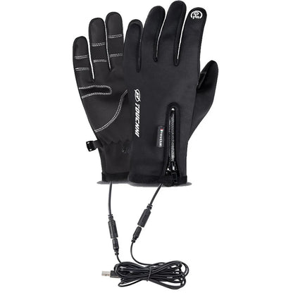 Heated Sports Touch Screen Waterproof /Windproof Gloves