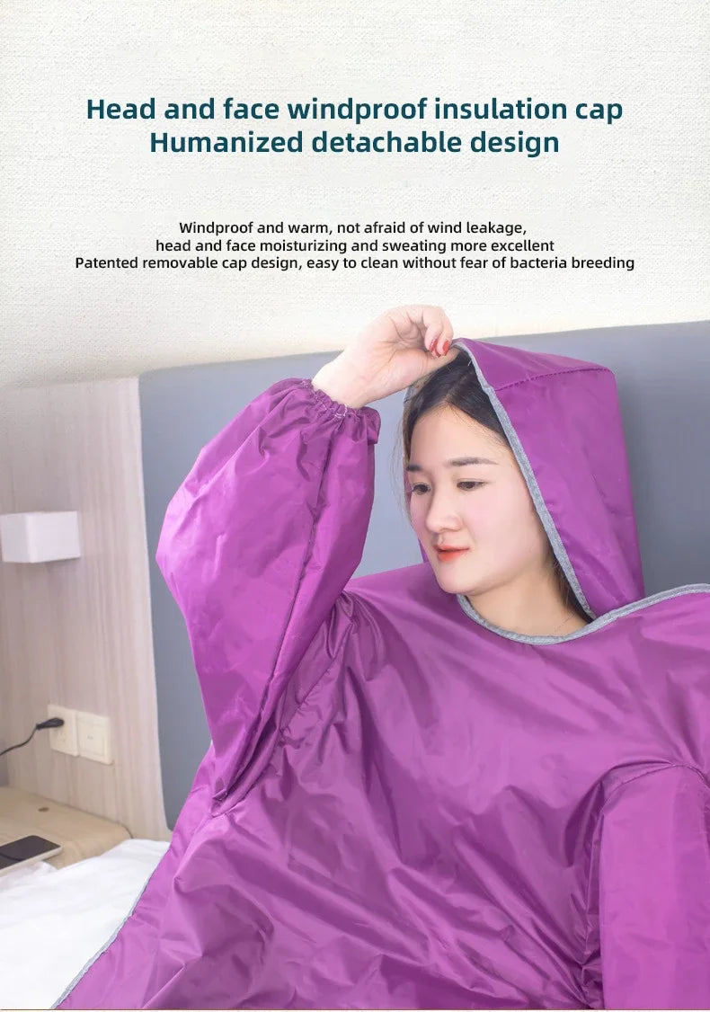 Sauna Blanket with Hand Sleeve Design