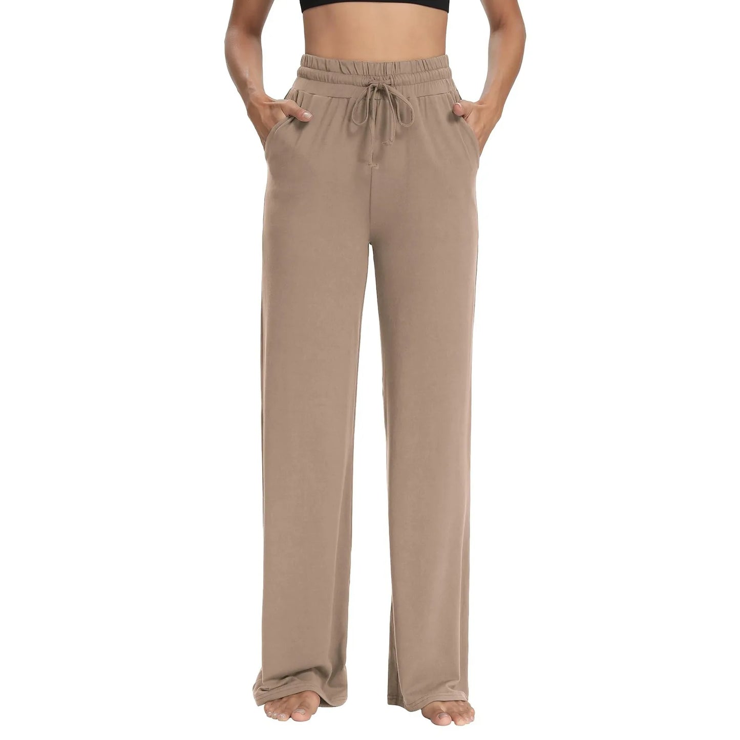 Wide Leg Yoga Pants with Pockets
