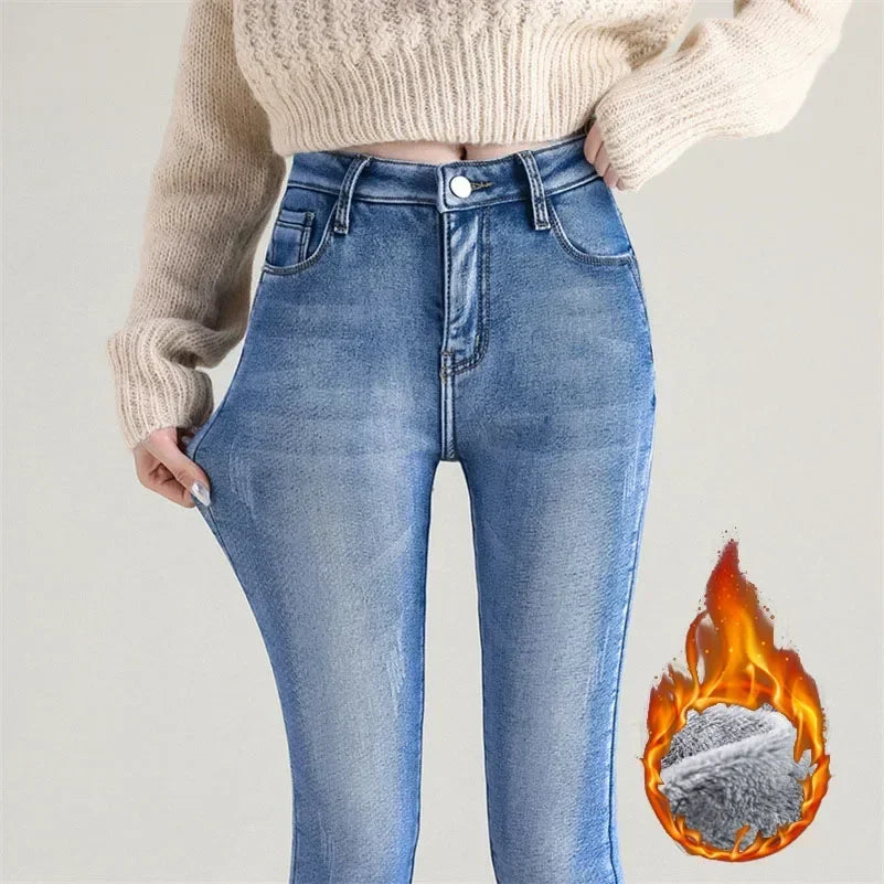 Women Thermal Skinny Jeans