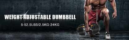 Adjustable Dumbbell 24/40 KG 52.5/90 LBS