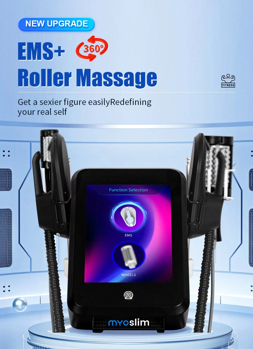 professional 360 degree rolling cellulite massage