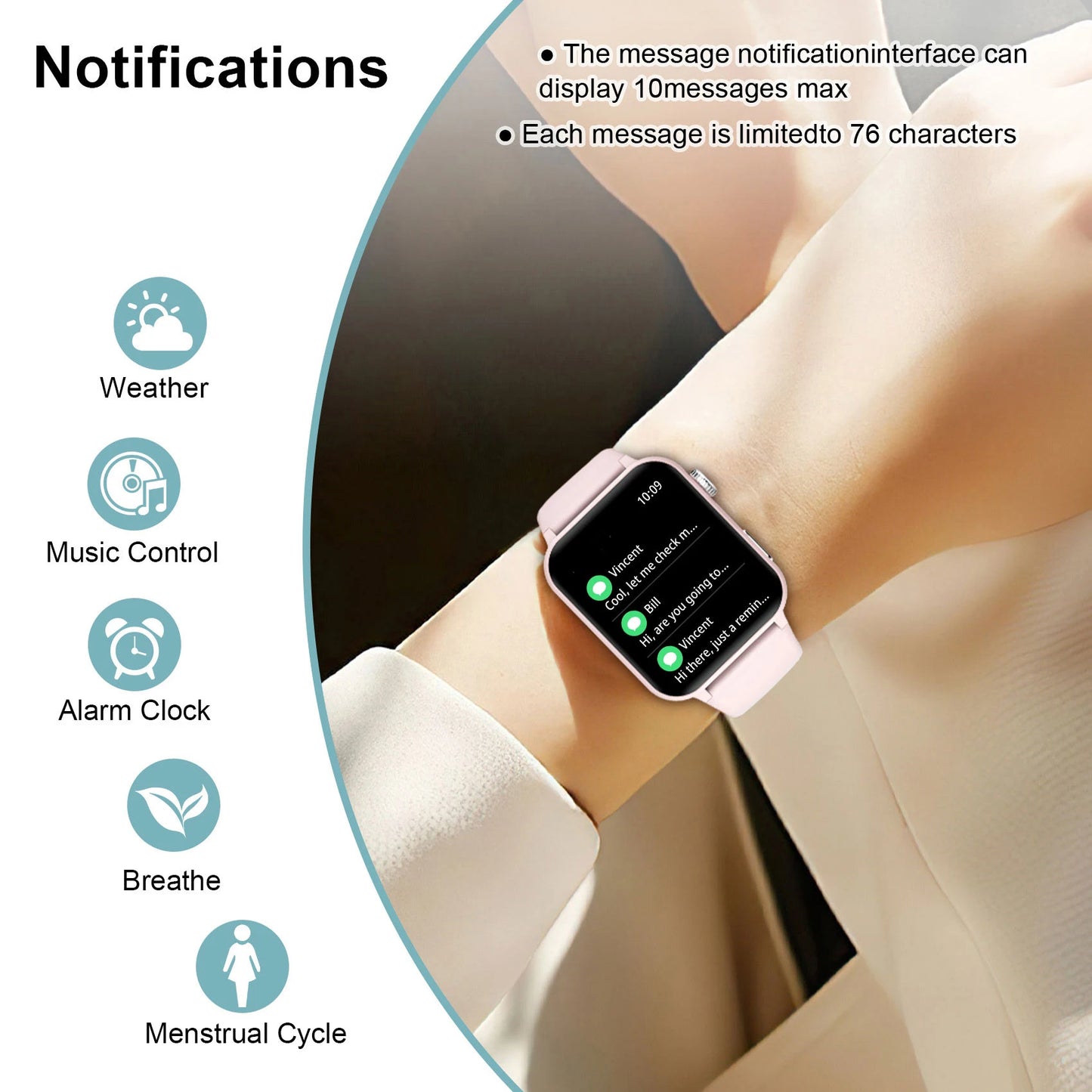 Smartwatch  Blood Oxygen 100+ Sports Modes