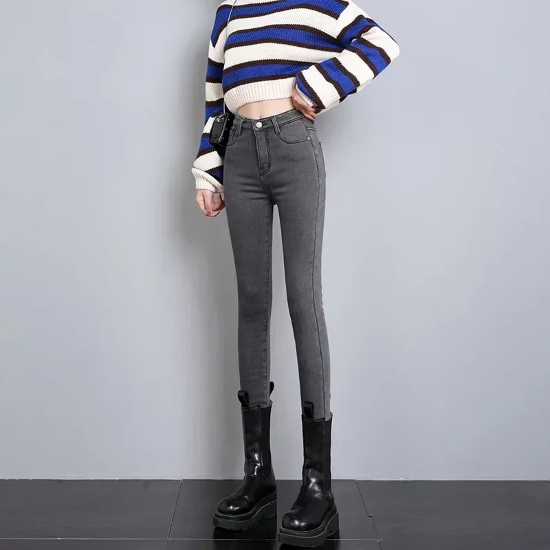 Women Thermal Skinny Jeans