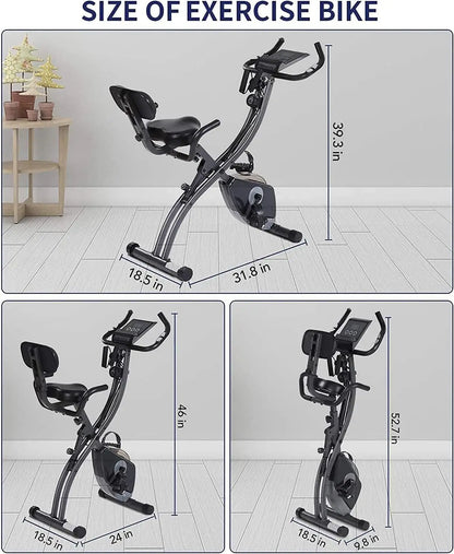 Exercise Bike Folding Magnetic Upright