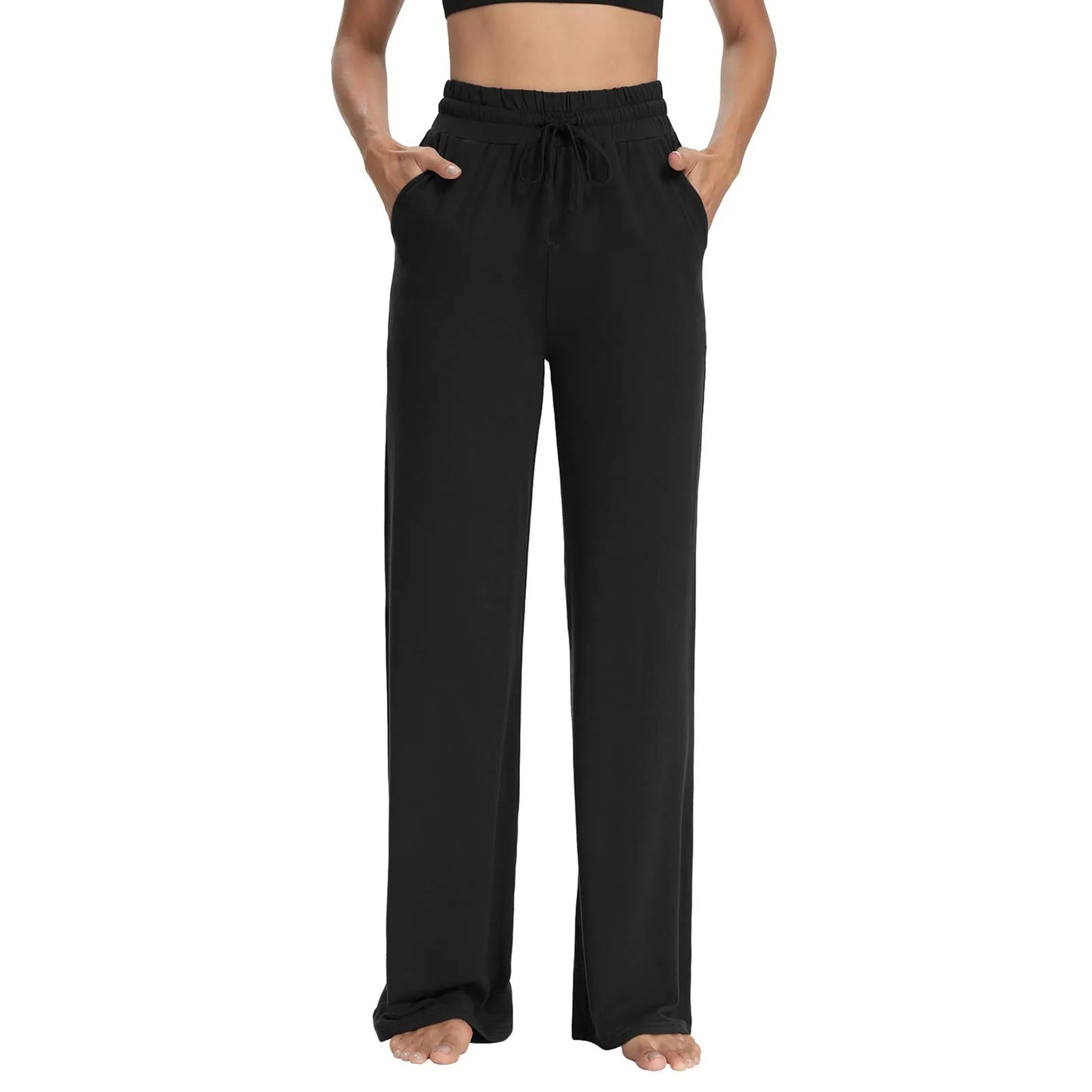 Wide Leg Yoga Pants with Pockets