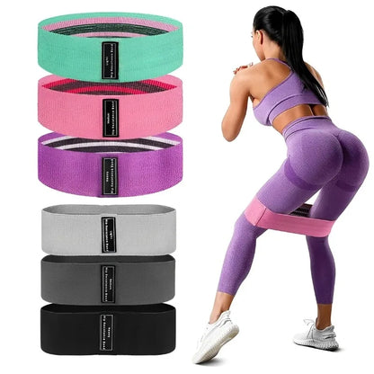 3Pcs Fabric Resistance Hip Booty Bands