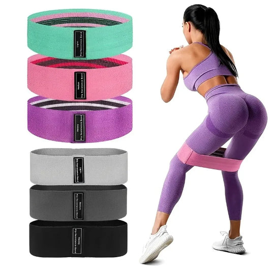 3Pcs Fabric Resistance Hip Booty Bands