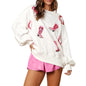 Women s Loose Valentine s Day Sweatshirt