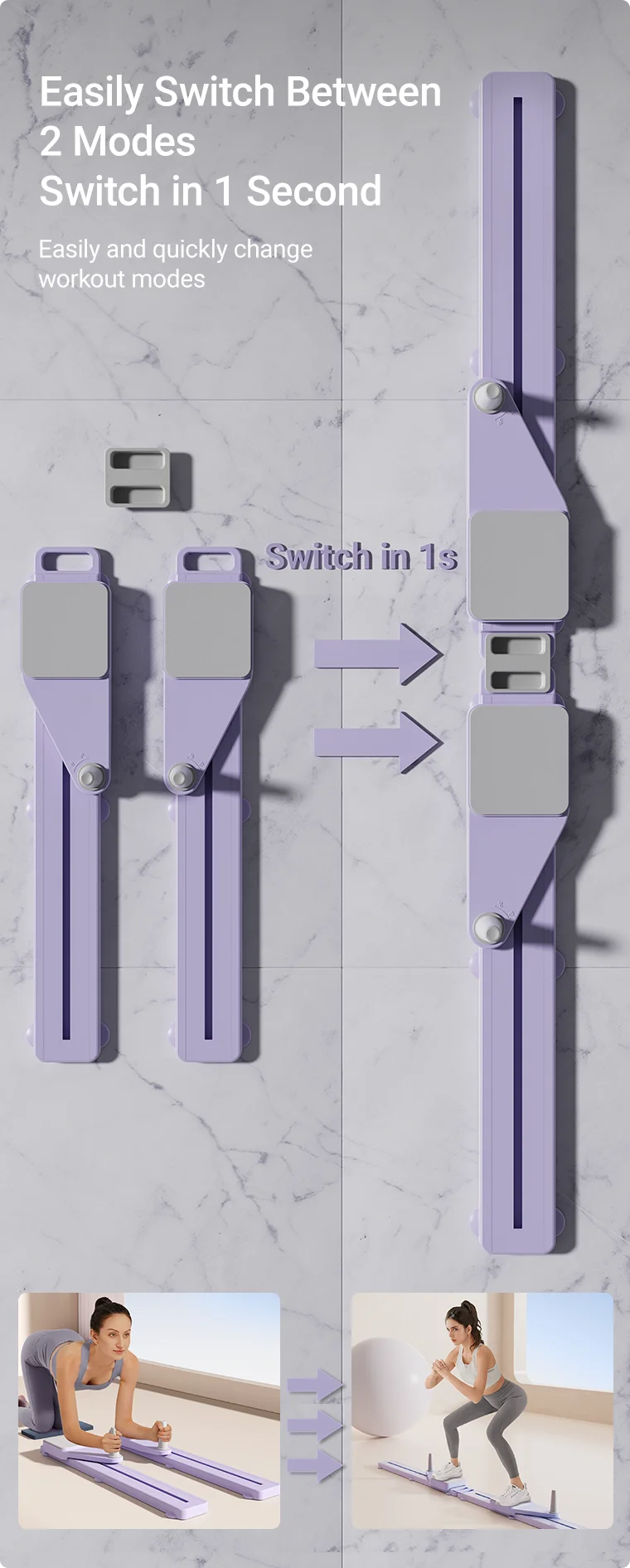 2-in-1 Abs & Ski Board