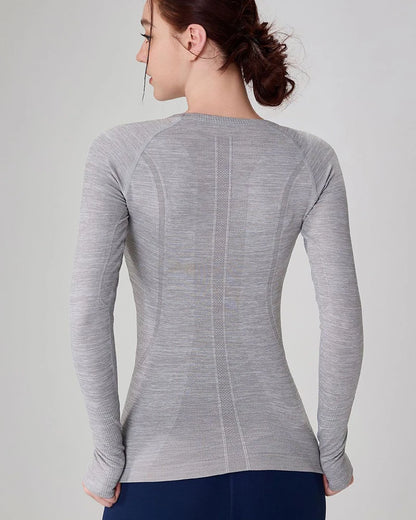 Seamless, Slim, Running Shirt, Winter