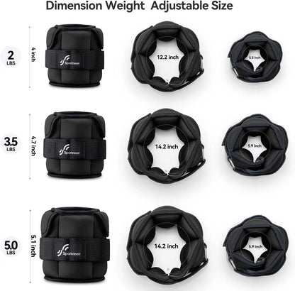 Adjustable Wrist and Ankle Weights 1-10 lbs