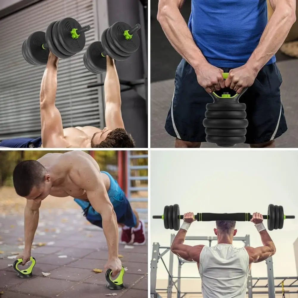 4 in 1 Adjustable Kettlebell/Dumbbell Set