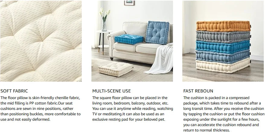 Getmo Resin Meditation Floor Pillow