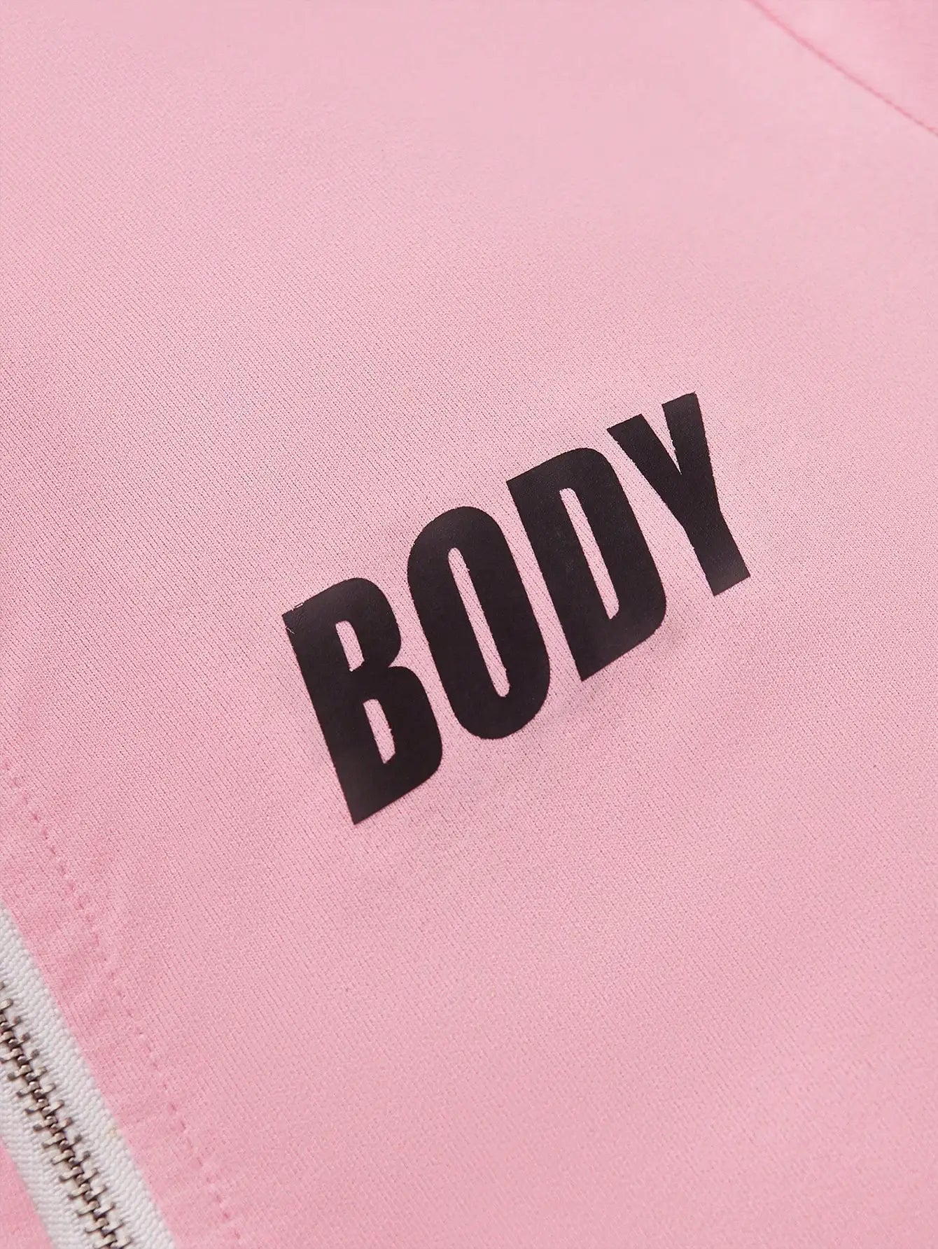 Women's Pink Zipper Sportswear Set