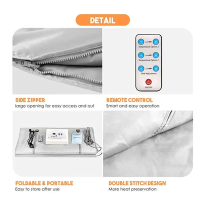 Sauna Blanket with Hand Sleeve Design