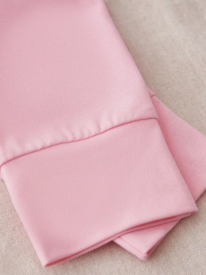 Women's Pink Zipper Sportswear Set