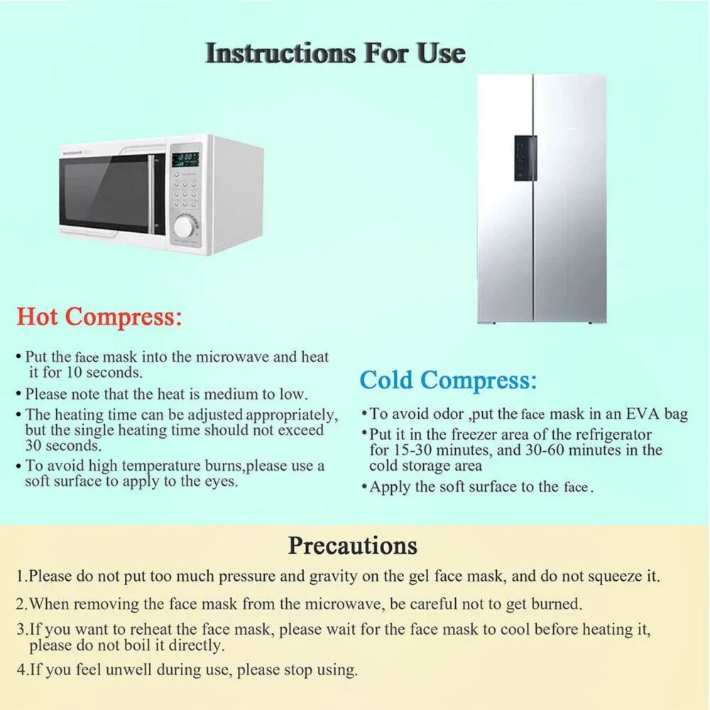 Full Face Therapy Mask with Gel Beads