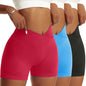 3 Pieces Yoga Scrunch Butt Shorts