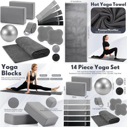 14 Pcs Yoga Kits