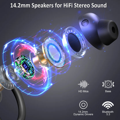 Wireless Earbuds, Noise Cancelling Waterproof