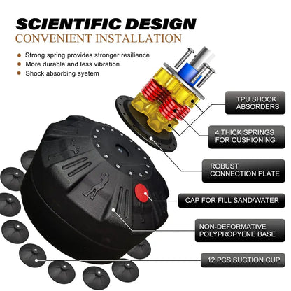 Standing sandbag, boxing bag with suction cup