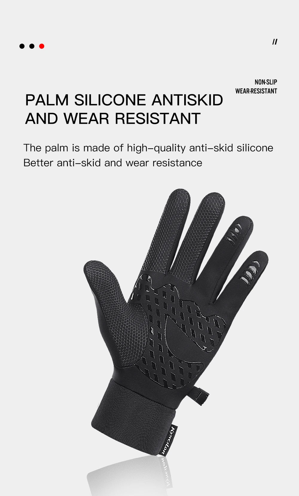 cold weather, windproof, waterproof gloves