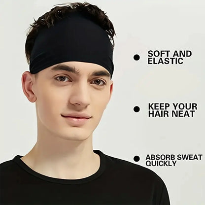 10pcs Elastic Non Slip for Gym Yoga Hair Band