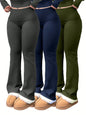 Flared Casual Yoga Pants for Curves