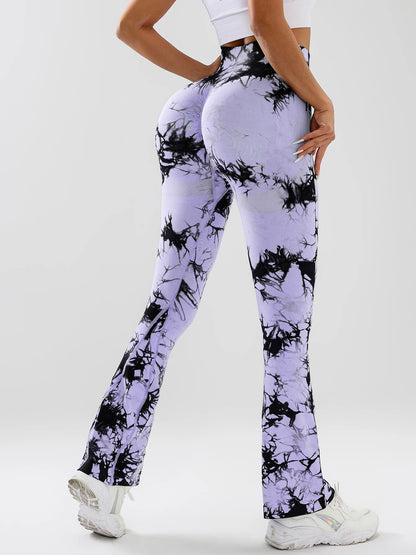 4 Pack Women's Tie-dye High-waisted leggings