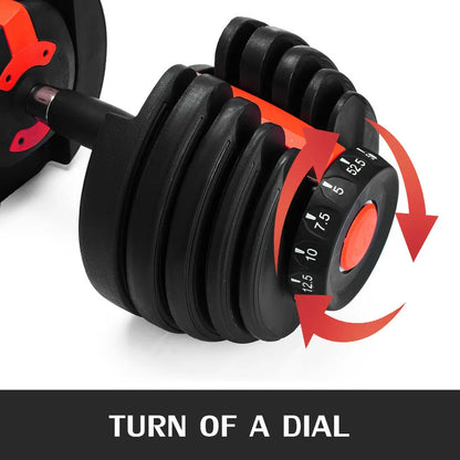 Adjustable Dumbbell 24/40 KG 52.5/90 LBS