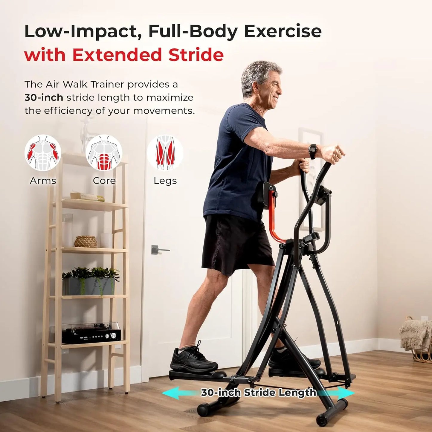 Foldable Smart Air Walk Elliptical