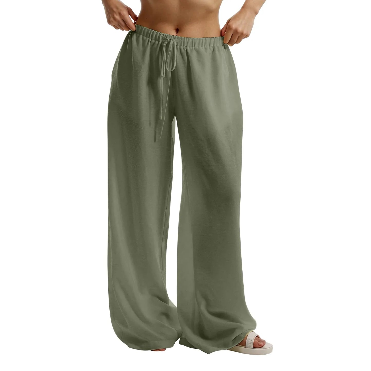 Casual Wide Leg Trousers