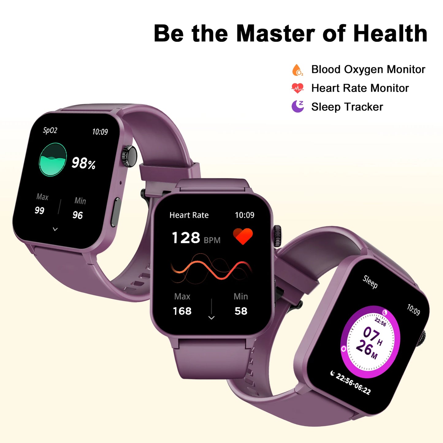 100+ Sports Modes/Health Monitor Smartwatch