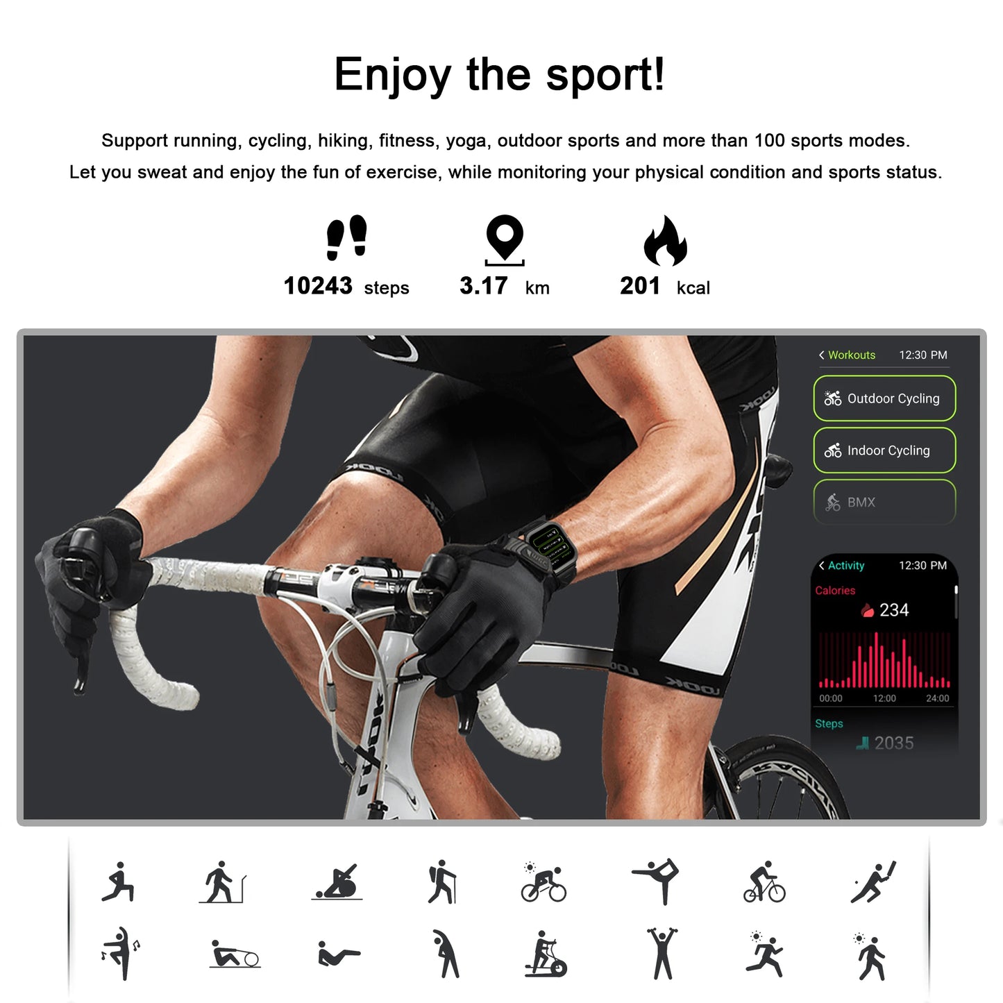Waterproof Smartwatch Bluetooth Calling Fitness Tracking
