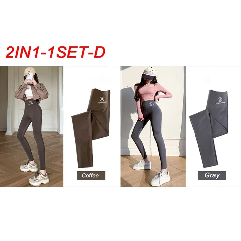 thin high-waisted belly lift hip yoga tights