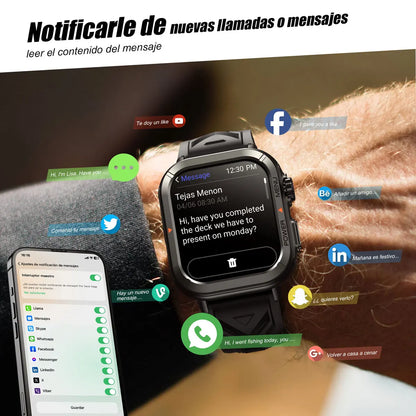 Waterproof Smartwatch Bluetooth Calling Fitness Tracking