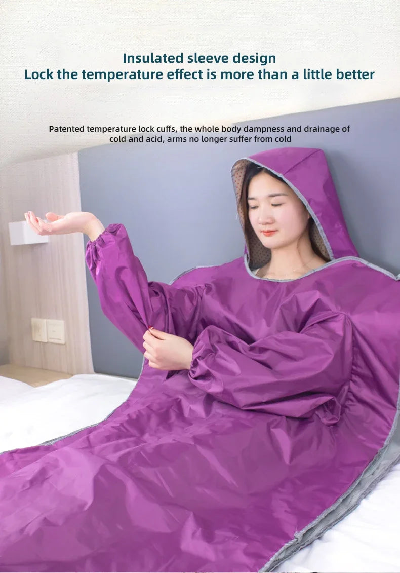 Sauna Blanket with Hand Sleeve Design