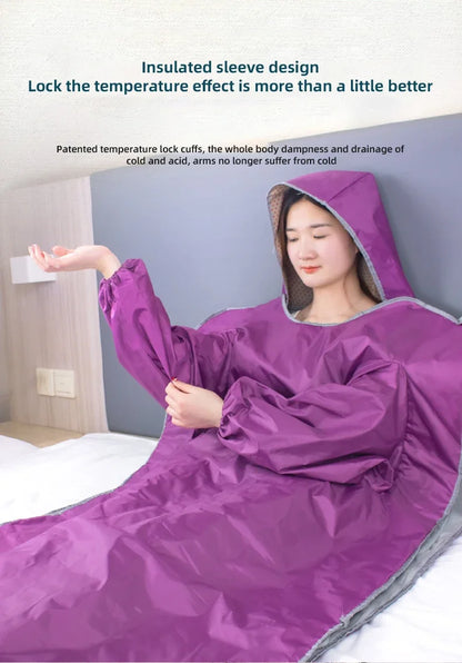 Sauna Blanket with Hand Sleeve Design