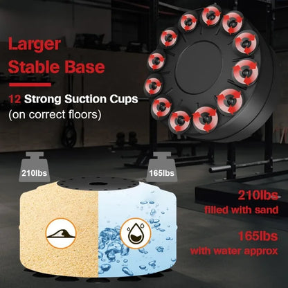 Freestanding Heavy Bag with Boxing Gloves