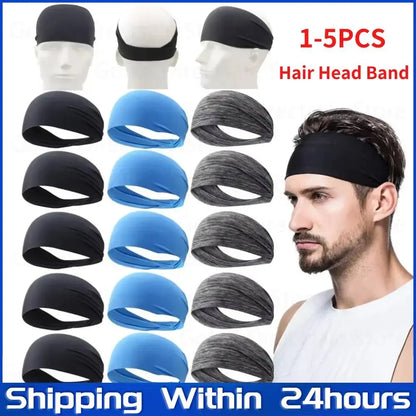 Elastic Sports Sweat Absorption Headbands
