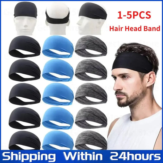 Elastic Sports Sweat Absorption Headbands