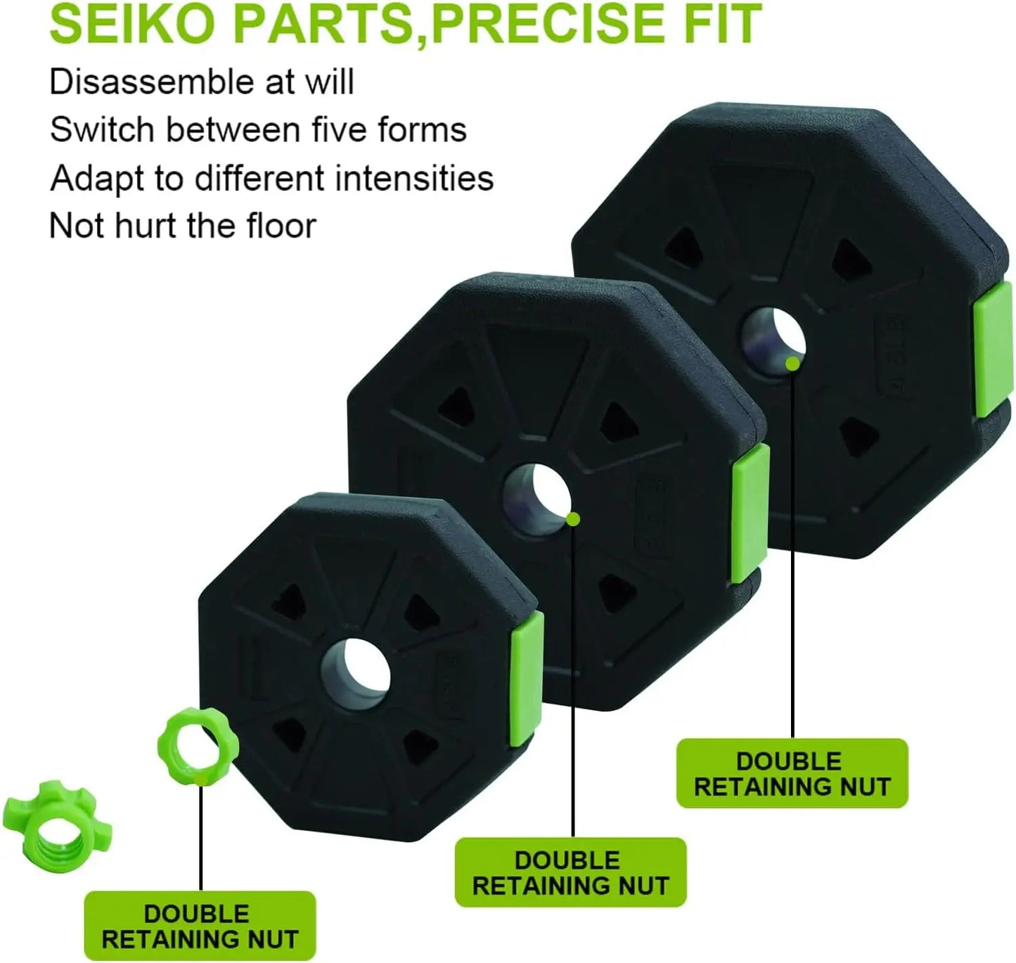 4 in 1 Adjustable Kettlebell/Dumbbell Set