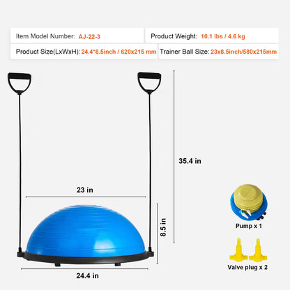 Yoga1/2 Ball with Resistance Bands