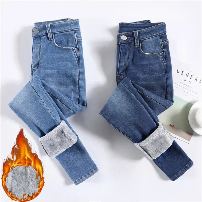 Women Thermal Skinny Jeans